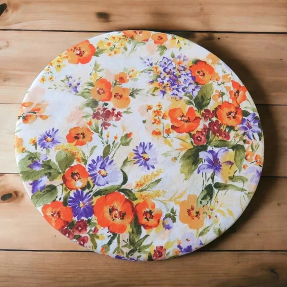 Kitchenaid Bowl Cover, Lemon and Floral Reversible Mixer Cover - Picture 4 of 6